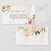 牡丹と金箔の花が願う エンクロージャーカード (正面/裏面)