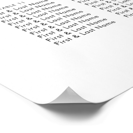 牡丹と金箔の開花座席表 ポスター (角)