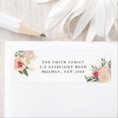 牡丹と金箔の開花 ラベル (インサイチュ)