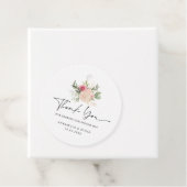 牡丹と金箔開花メッセージカード フェイバータグ (インサイチュ)