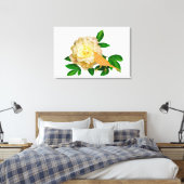 牡丹と鳥 キャンバスプリント (インサイチュ (寝室))