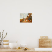 牡丹と鶏 ポスター (キッチン)