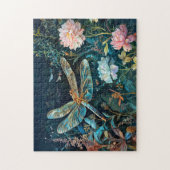 牡丹とGrの庭で夜のトンボ ジグソーパズル (縦)