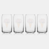 牡丹のアイスクリーム。幸せな春の日 ガラス缶 (右)