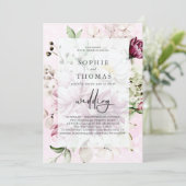 牡丹のエレガントな結婚式 招待状 (スタンド正面)