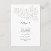 牡丹のエレガント花の角 エンクロージャーカード (正面)