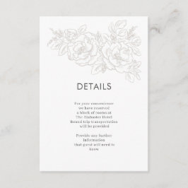 牡丹のエレガント花の角 エンクロージャーカード