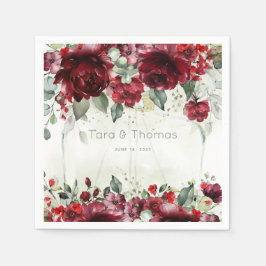 牡丹のカクテル結婚ナプキンズボトル スタンダードカクテルナプキン