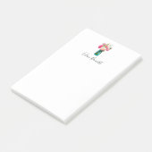 牡丹のブーケパーソナライズされた ポストイット (アングル)