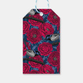 牡丹の中のレンチ ギフトタグ (裏面)