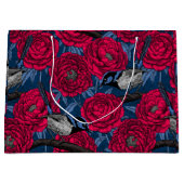 牡丹の中のレンチ ラージペーパーバッグ (正面)