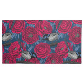 牡丹の中のレンチ 枕カバー (正面左)