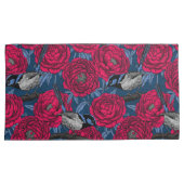 牡丹の中のレンチ 枕カバー (正面右)