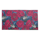 牡丹の中のレンチ 枕カバー (裏面-左)