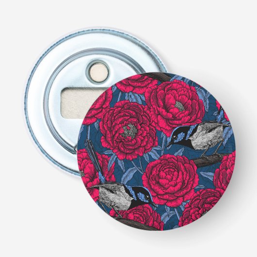 牡丹の中のレンチ 栓抜き (正面)