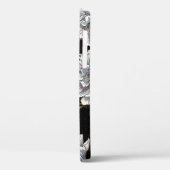 牡丹の優雅さ：バロック様式の金ゴールド渦巻き Case-Mate iPhoneケース (裏面 / 左)