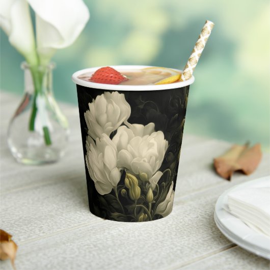 牡丹の勉強 紙コップ (インサイチュ)