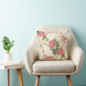 牡丹の喉 – ヴィンテージフローラ クッション (椅子)