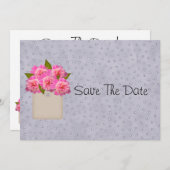 牡丹の塊が日付を保存する セーブザデート (正面/裏面)