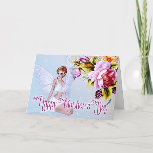 牡丹の妖精 – ファンタジーマザーズデイカード カード (正面)