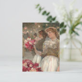 牡丹の少女 | チルド・ハサム ポストカード (スタンド正面)