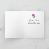 牡丹の幸せな母の日 カード (内部)