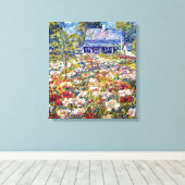 牡丹の庭 キャンバスプリント (インサイチュ (ウッドフロア))