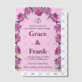 牡丹の招待。招待状 ベラム紙招待状 (オフセット (招待状))