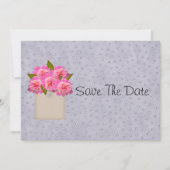 牡丹の田舎時計が日付を保存する セーブザデート (正面)