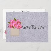 牡丹の田舎時計が日付を保存する セーブザデート (正面/裏面)