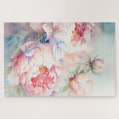 牡丹の美しい挑戦的なフローラファミリーパズル ジグソーパズル (横)