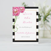 牡丹の花が白と黒のストライプ花 セーブザデート (スタンド正面)