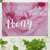 牡丹の花と庭園愛好家のためのバラ キッチンタオル (折り畳み)