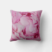 牡丹の花と庭園愛好家のためのバラ クッション (裏面)