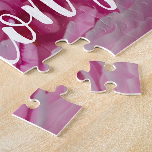 牡丹の花と庭園愛好家のためのバラ ジグソーパズル (側面)