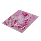 牡丹の花と庭園愛好家のためのバラ タイル (側面)