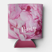 牡丹の花と庭園愛好家のためのバラ 缶クーラー (正面)