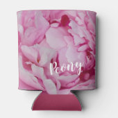 牡丹の花と庭園愛好家のためのバラ 缶クーラー (裏面)