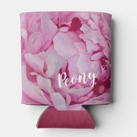 牡丹の花と庭園愛好家のためのバラ 缶クーラー (裏面)