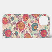 牡丹の花と葉花柄 Case-Mate iPhoneケース (裏面 (横))