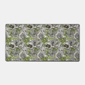 牡丹の花と蛾 デスクマット (正面)