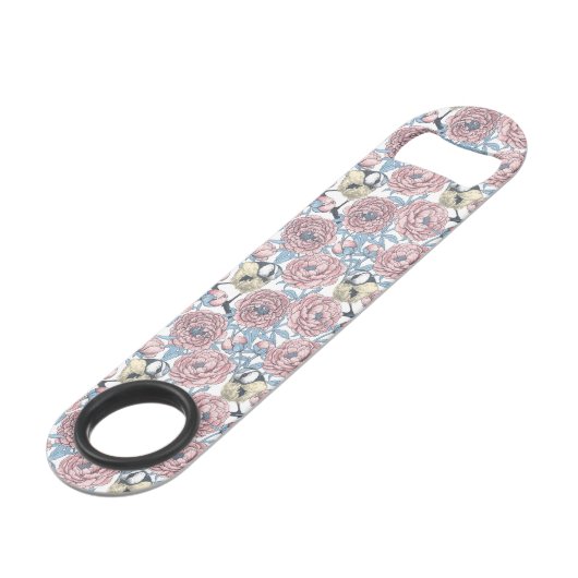 牡丹の花と鳥 スピード栓抜き (正面アングル)