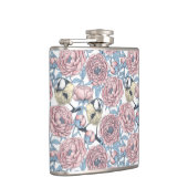 牡丹の花と鳥 フラスク (右)