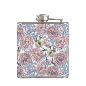 牡丹の花と鳥 フラスク (裏面)