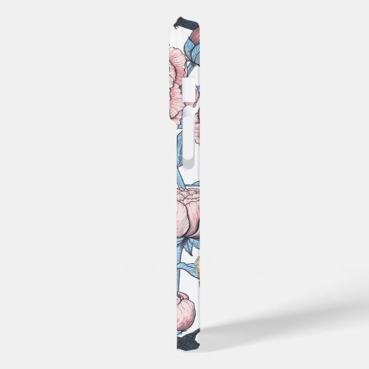 牡丹の花と鳥 Case-Mate iPhoneケース (裏面 / 左)