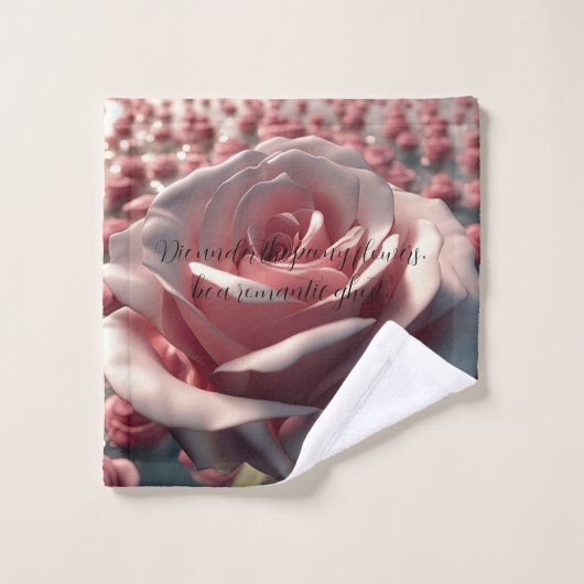 牡丹の花の下で死ぬ、ロマンチックな幽霊 ウォッシュタオル (ウォッシュタオル)