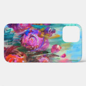牡丹の花の低木、モダン絵画、カの油 Case-Mate iPhoneケース (裏面 (横))