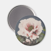牡丹の花の美しいフォトメカニカルプリント マグネット (正面/裏面)