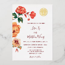 牡丹の花中国の金ゴールド結婚ズ