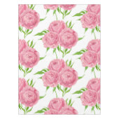 牡丹の花束の水彩模様 テーブルクロス (正面)